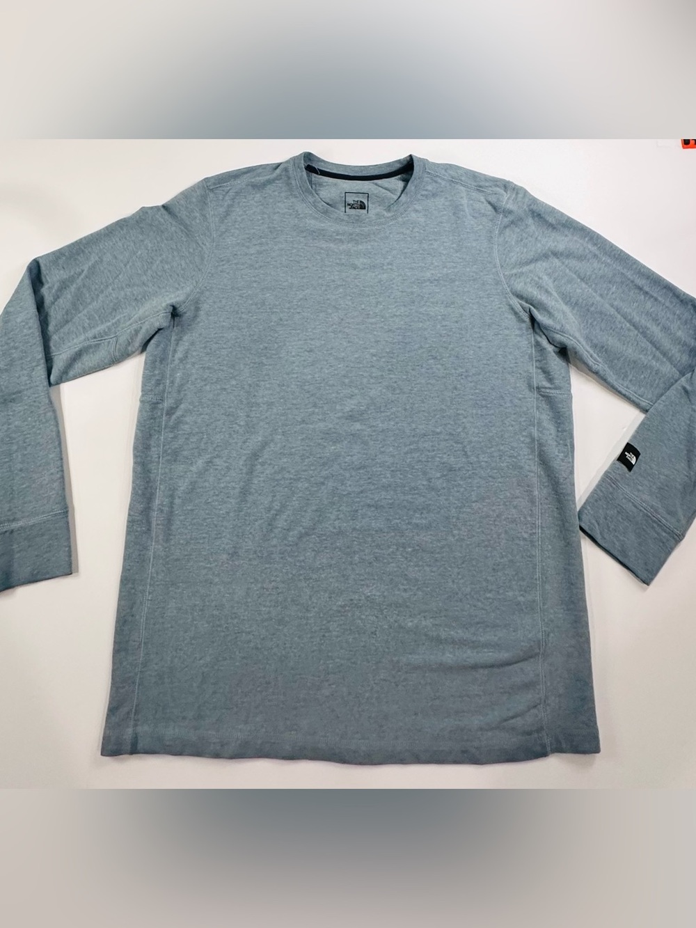 The North Face Men's L Long Sleeve Terry Crew Neck Shirt Slate Blue A3MG5